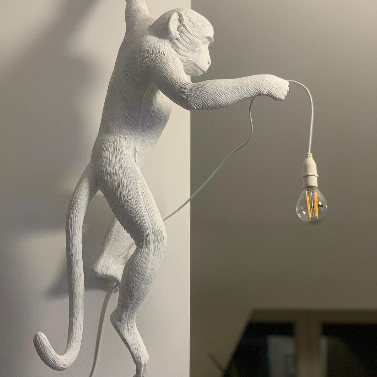 Bnx Art Unique Monkey Resin Wall Lamp