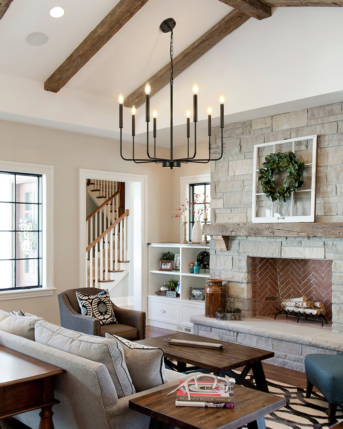 Luminora Chandelier Candle Arm Modern