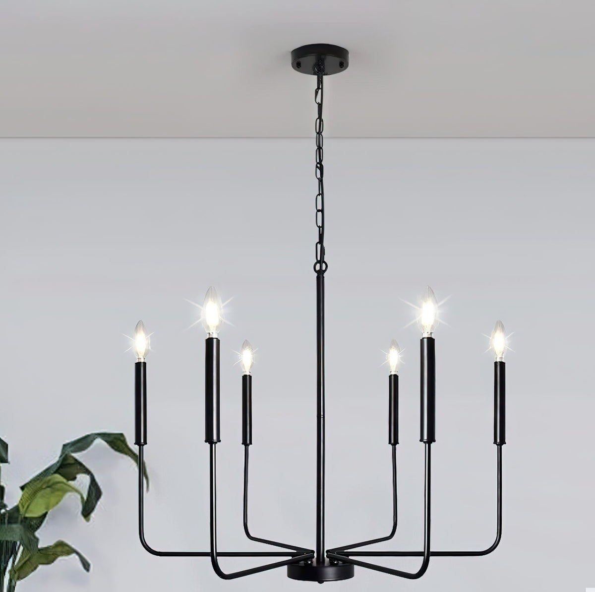 Luminora Chandelier Candle Arm Modern