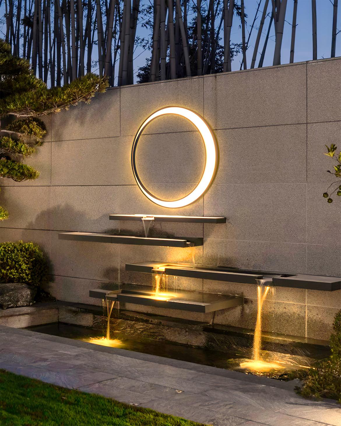 Noreliella Circular LED Outdoor Wall Light