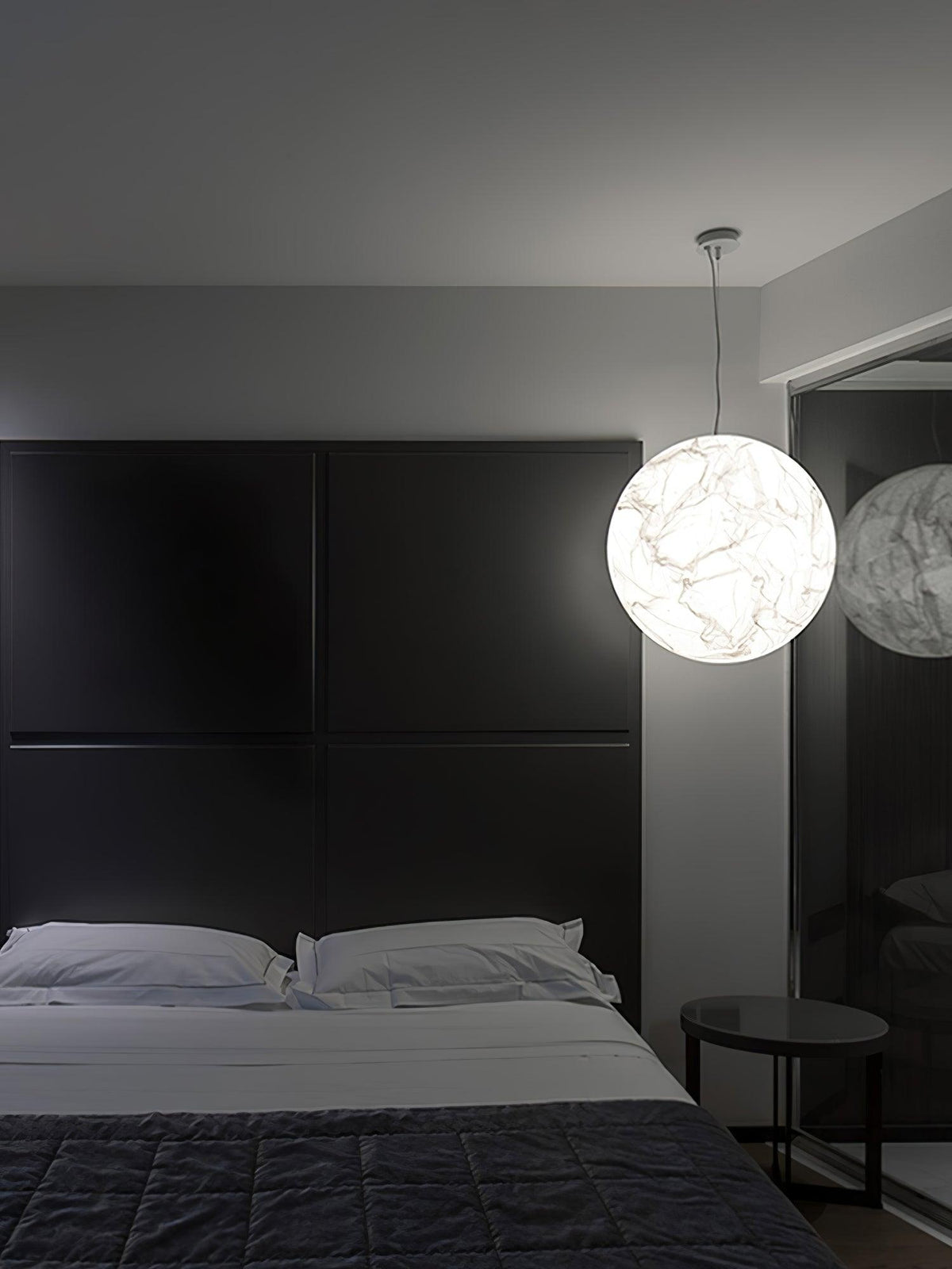 Globe Minimalist Silk Pendant Lamp