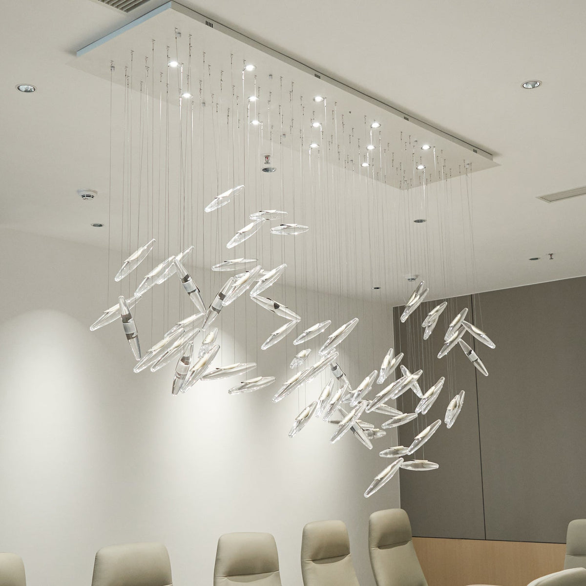 Hylor Luxury Moonlight Whispers Glass Chandelier