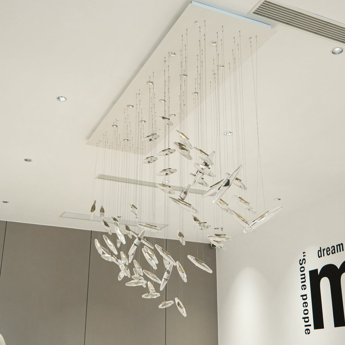Hylor Luxury Moonlight Whispers Glass Chandelier