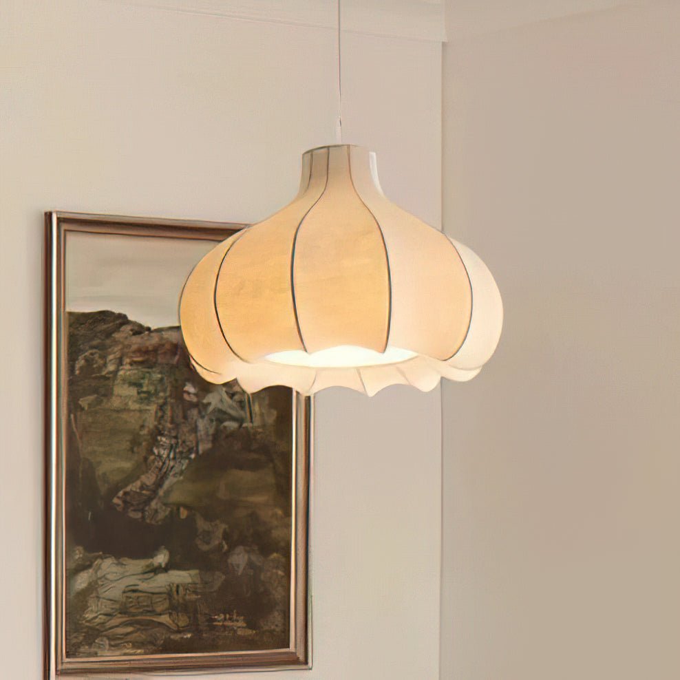 Zinnia Vintage Fabric Pendant Light