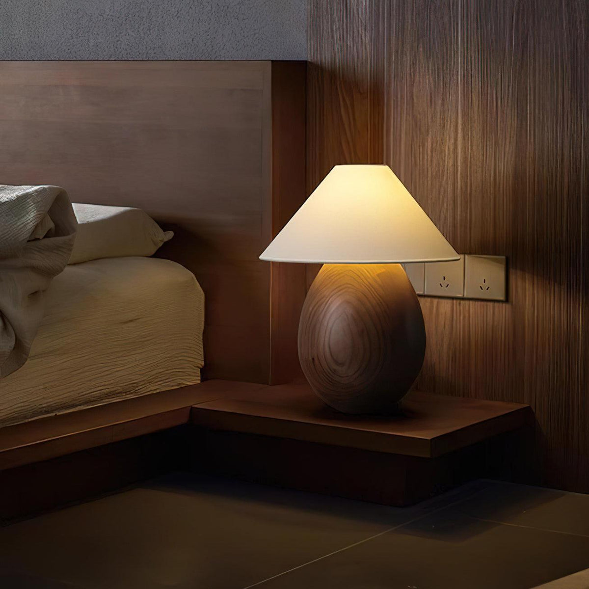 Orbace Wood Natural Table Lamp