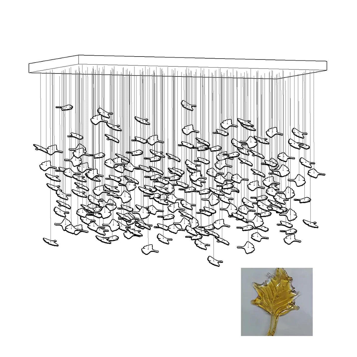 Maple Canopy Crystal Chandelier
