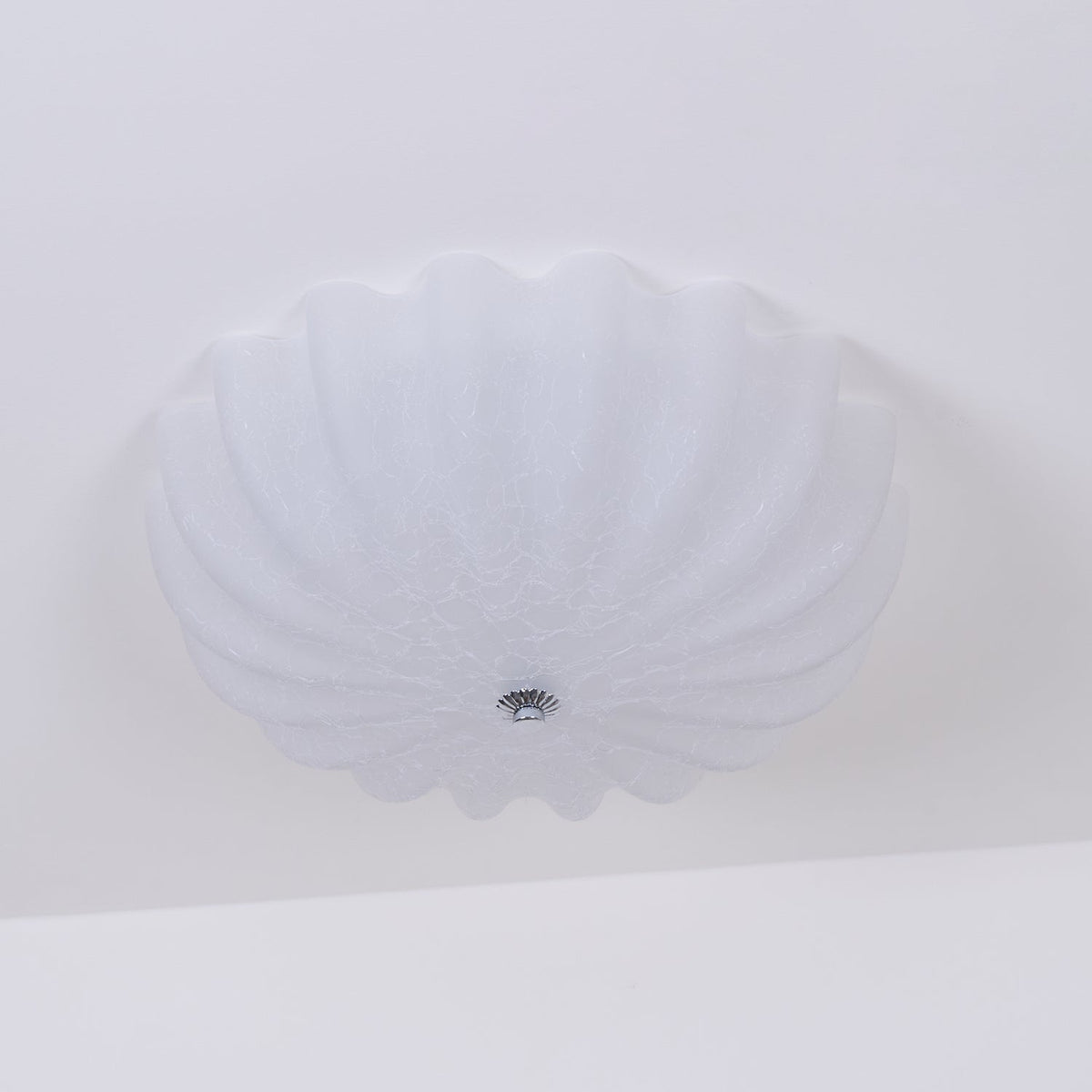 Urelis Ceiling Lamp Murano Blown Glass Shell Inspired