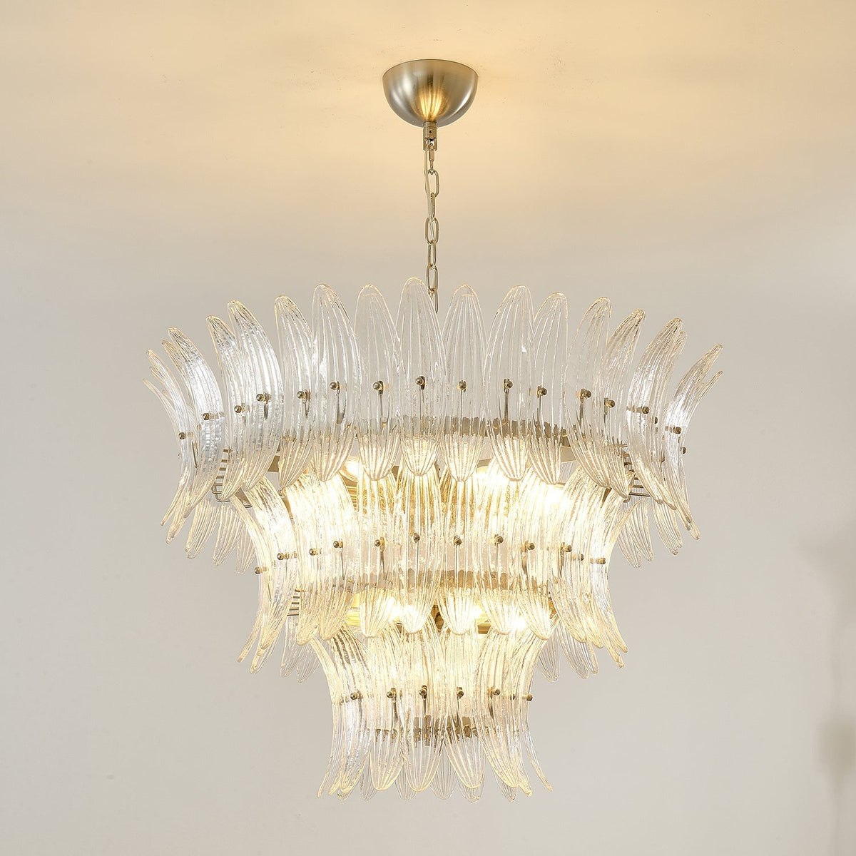 Ismavelle Glass Palmette Chandelier