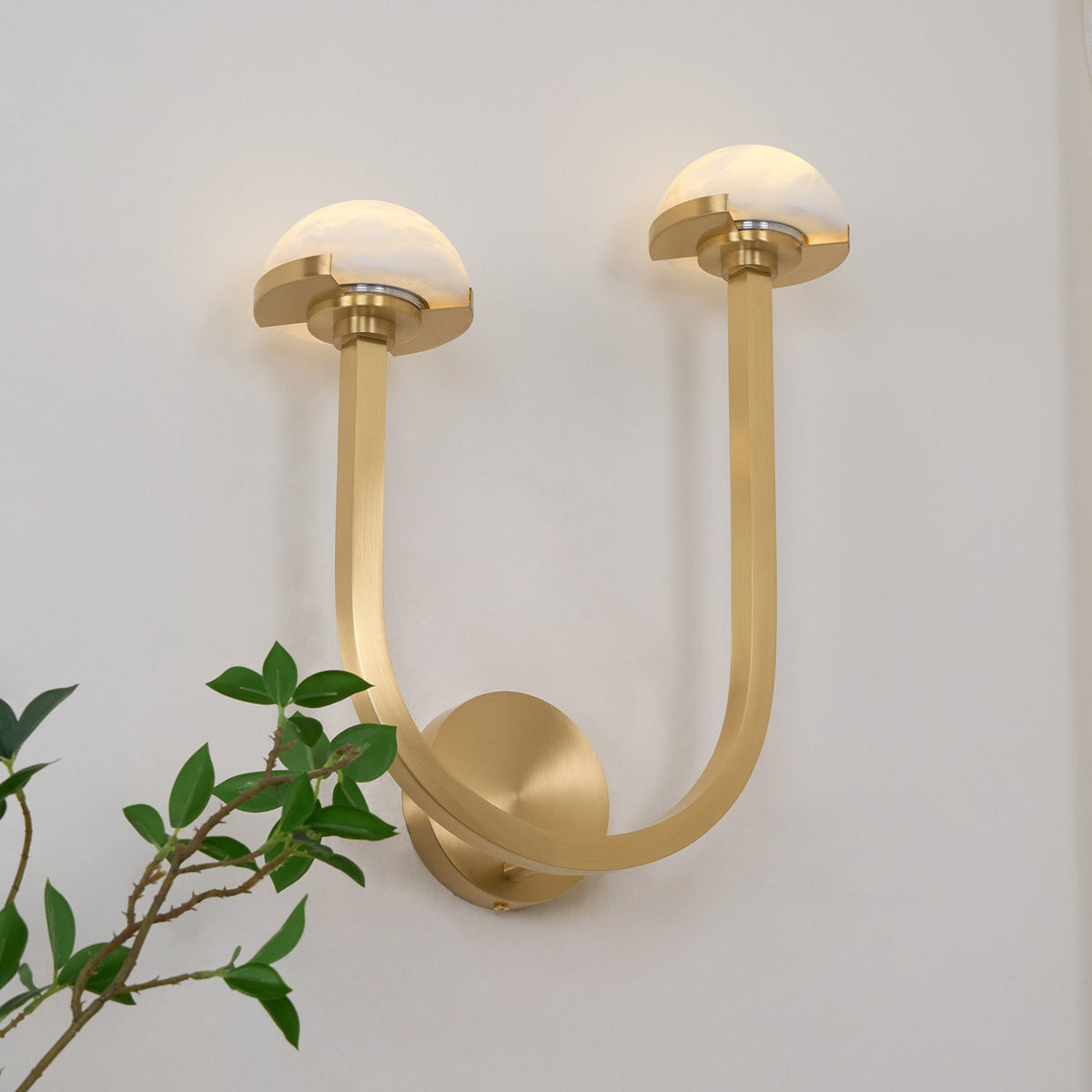 Vitalira Double Alabaster Wall Light