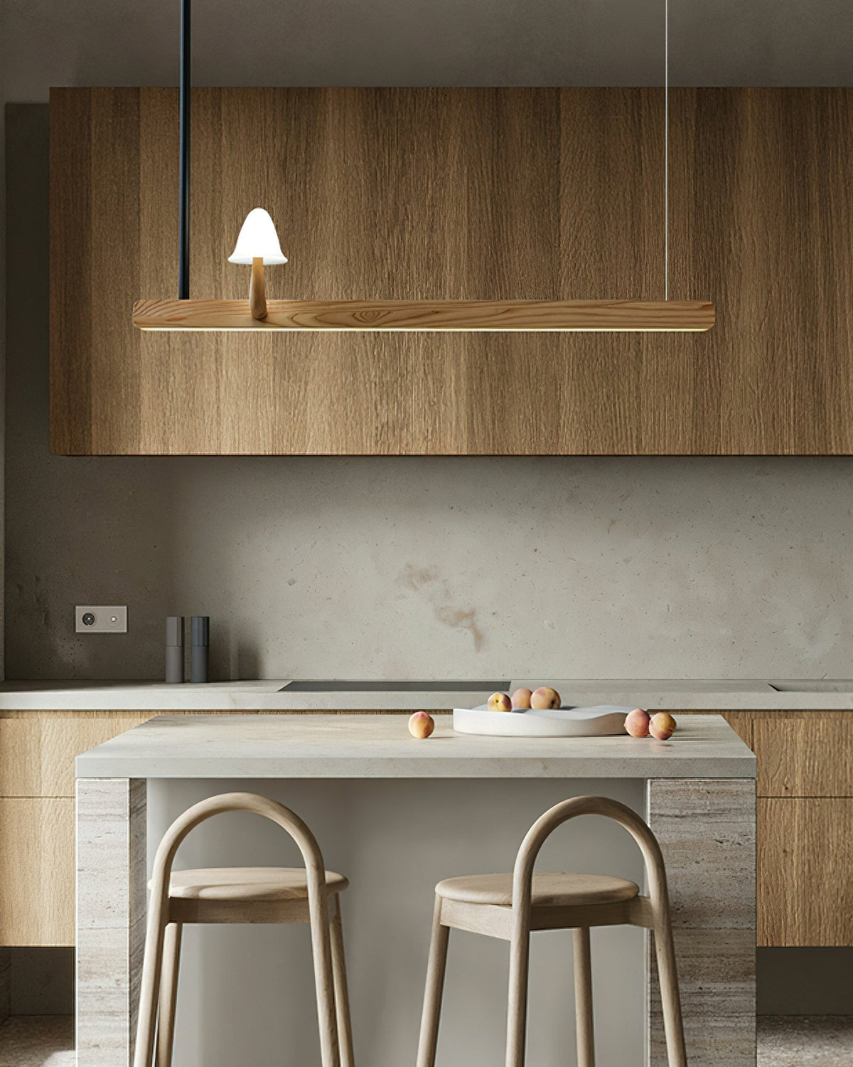 Aldalira Chandelier Mushroom Wooden Minimalist Modern
