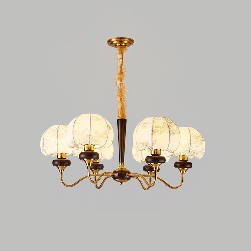 Orchid Vintage Fabric Chandelier