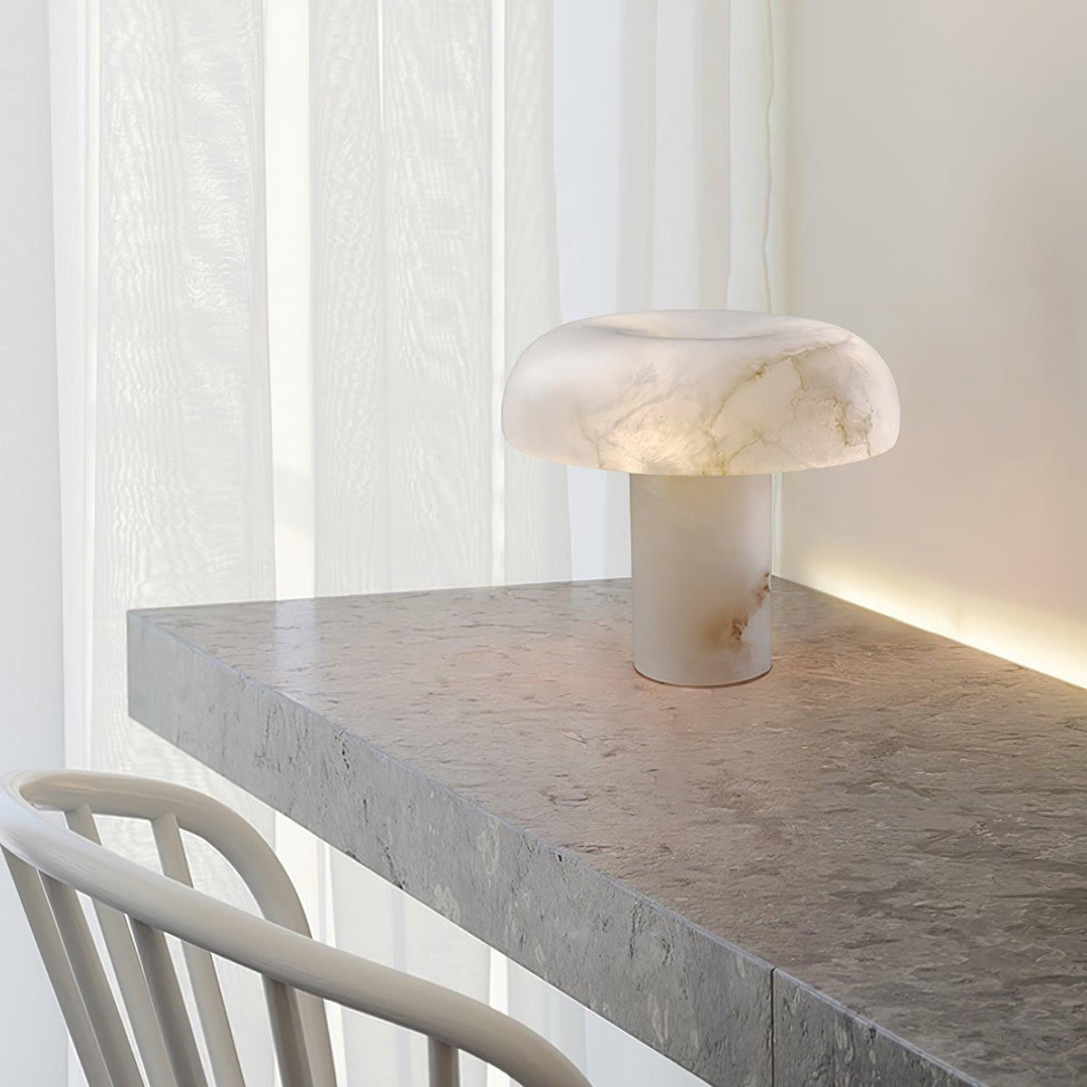 Ivvinos Tentacle Alabaster Table Lamp