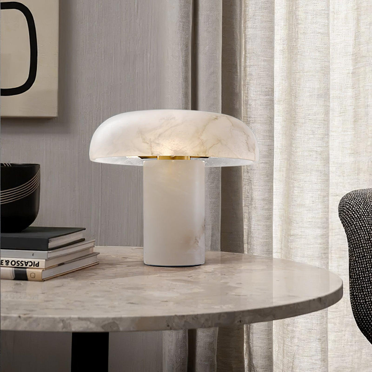 Ivvinos Tentacle Alabaster Table Lamp
