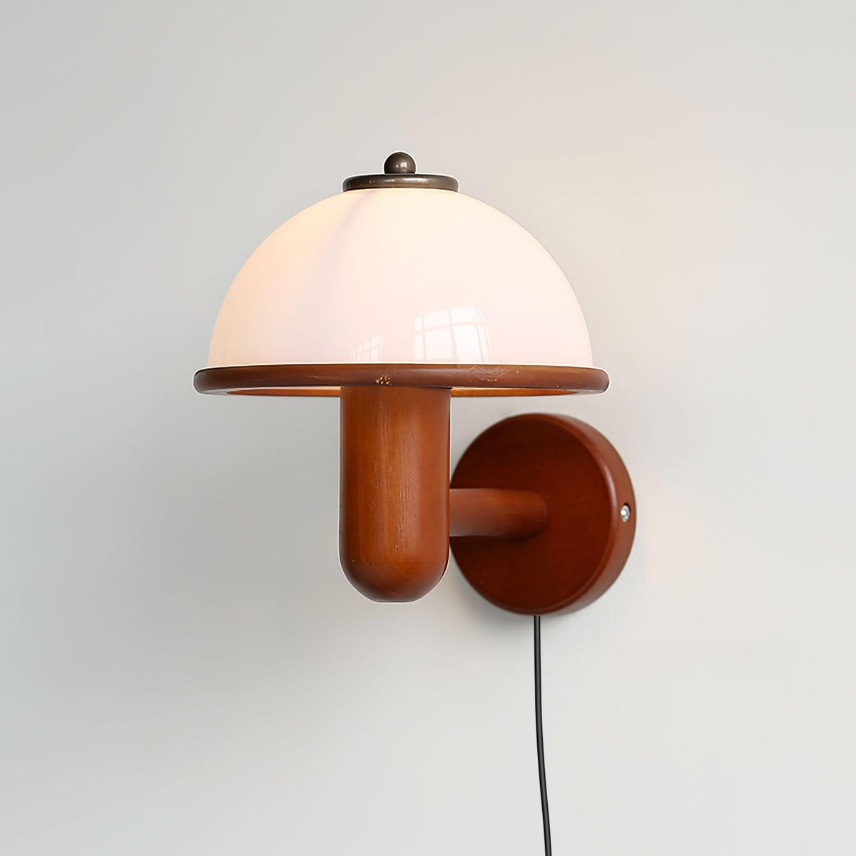 Elvarira Wall Lamp Mushroom Wood
