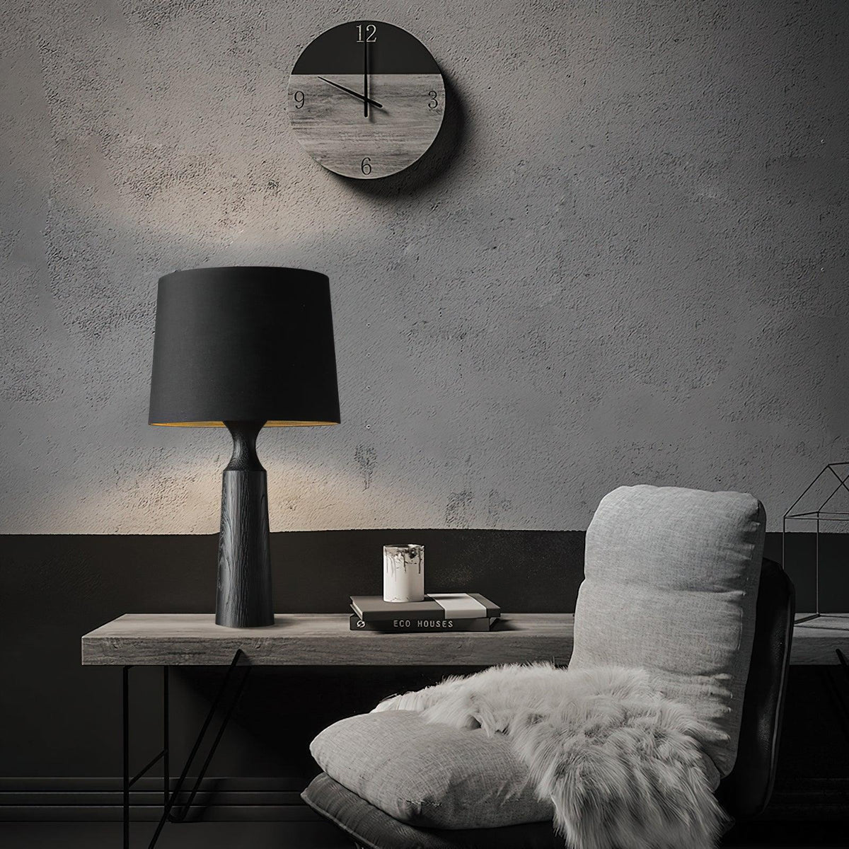 Harry Contemporary Wood Table Lamp