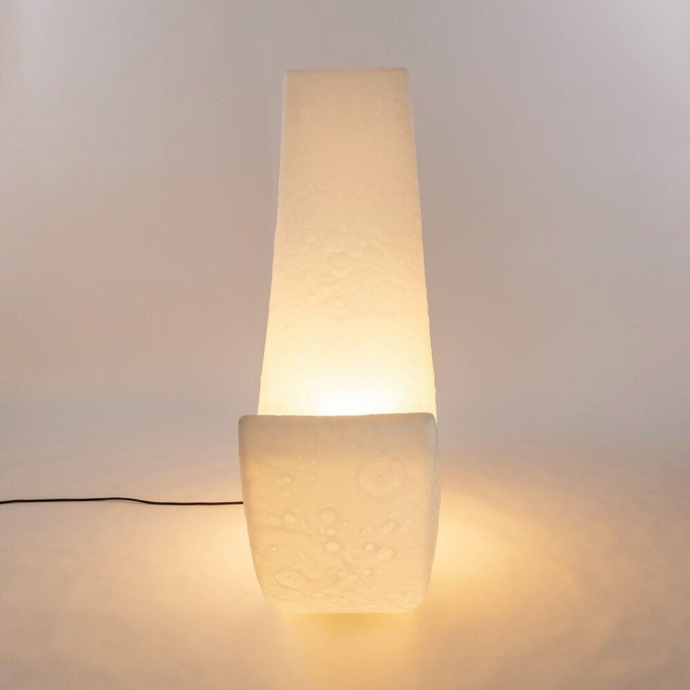 Zetheor Crescent Moon Resin Floor Lamp