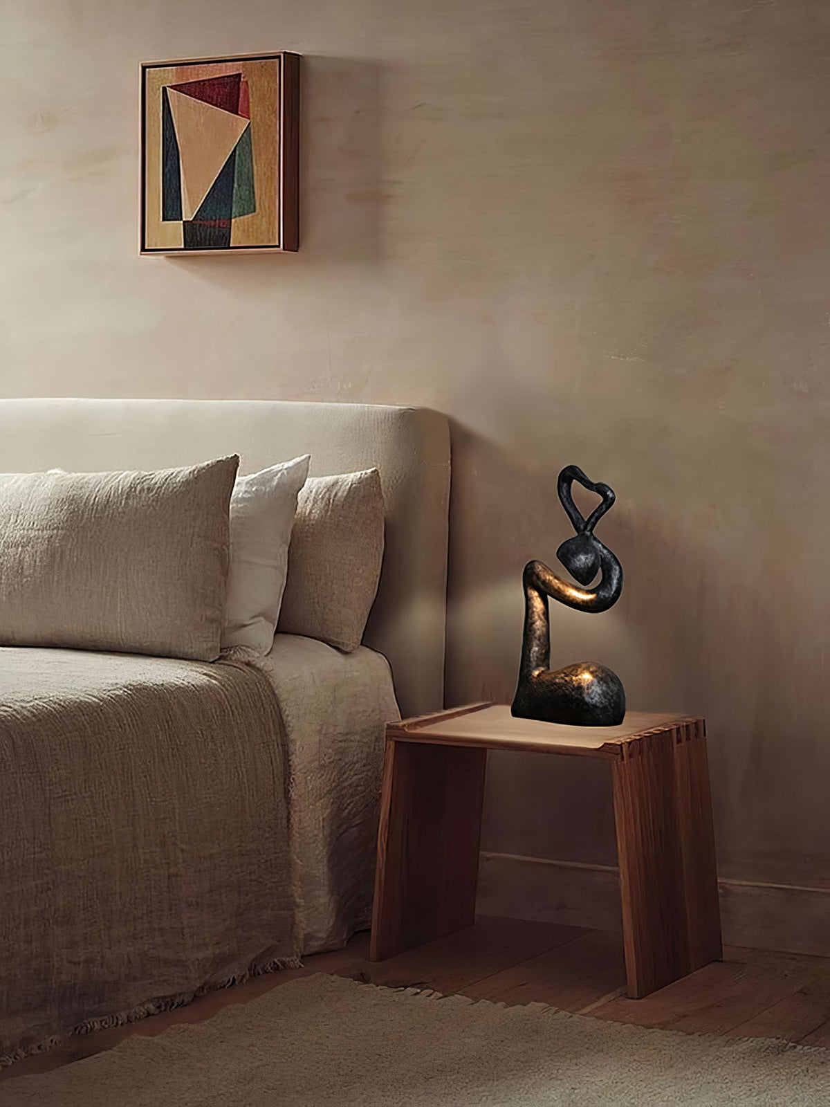 Twist Black Sculptural Table Lamp