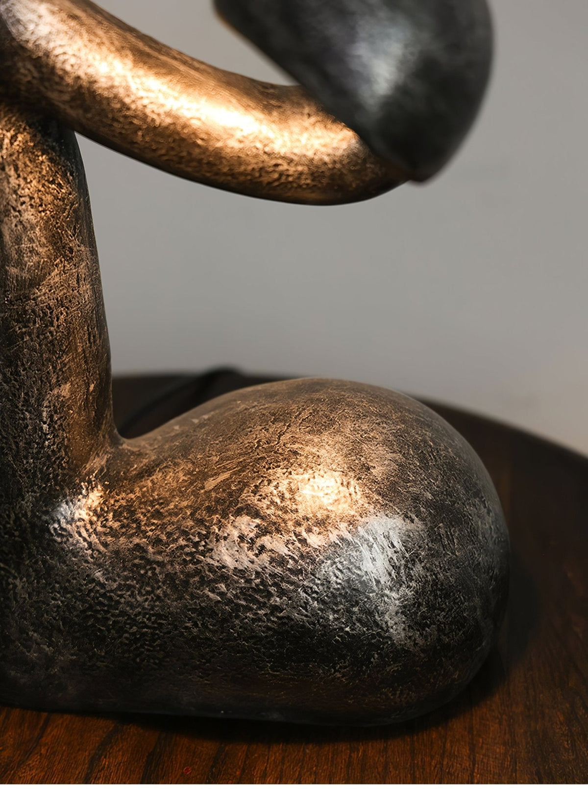 Twist Black Sculptural Table Lamp