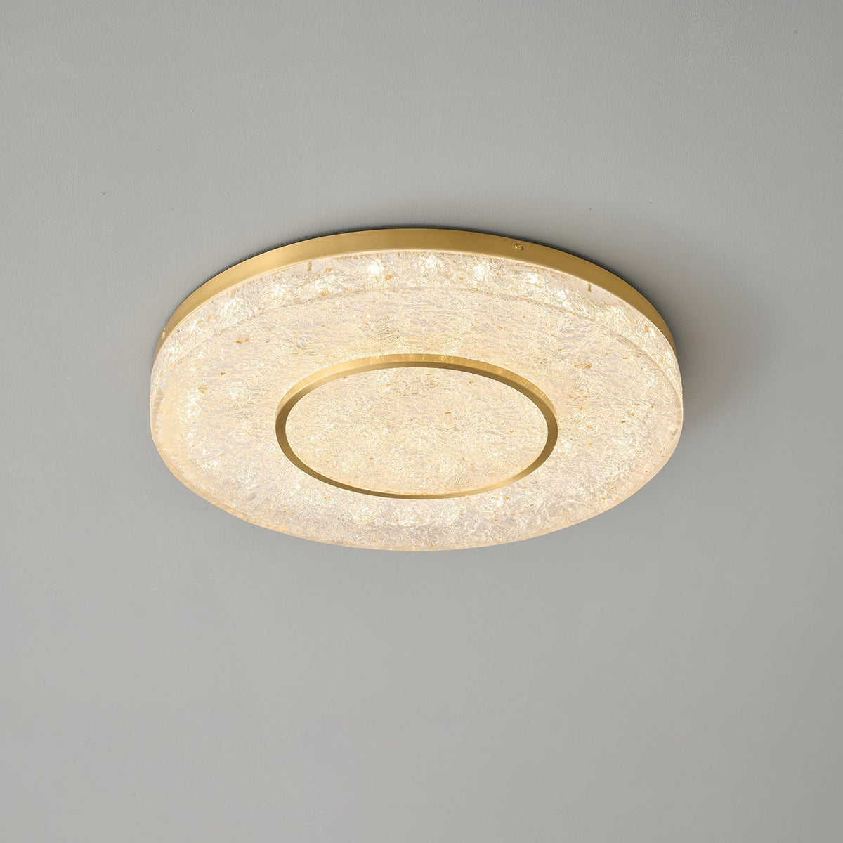 Auraora Ceiling Lamp Mysterious Circle Brass Resin