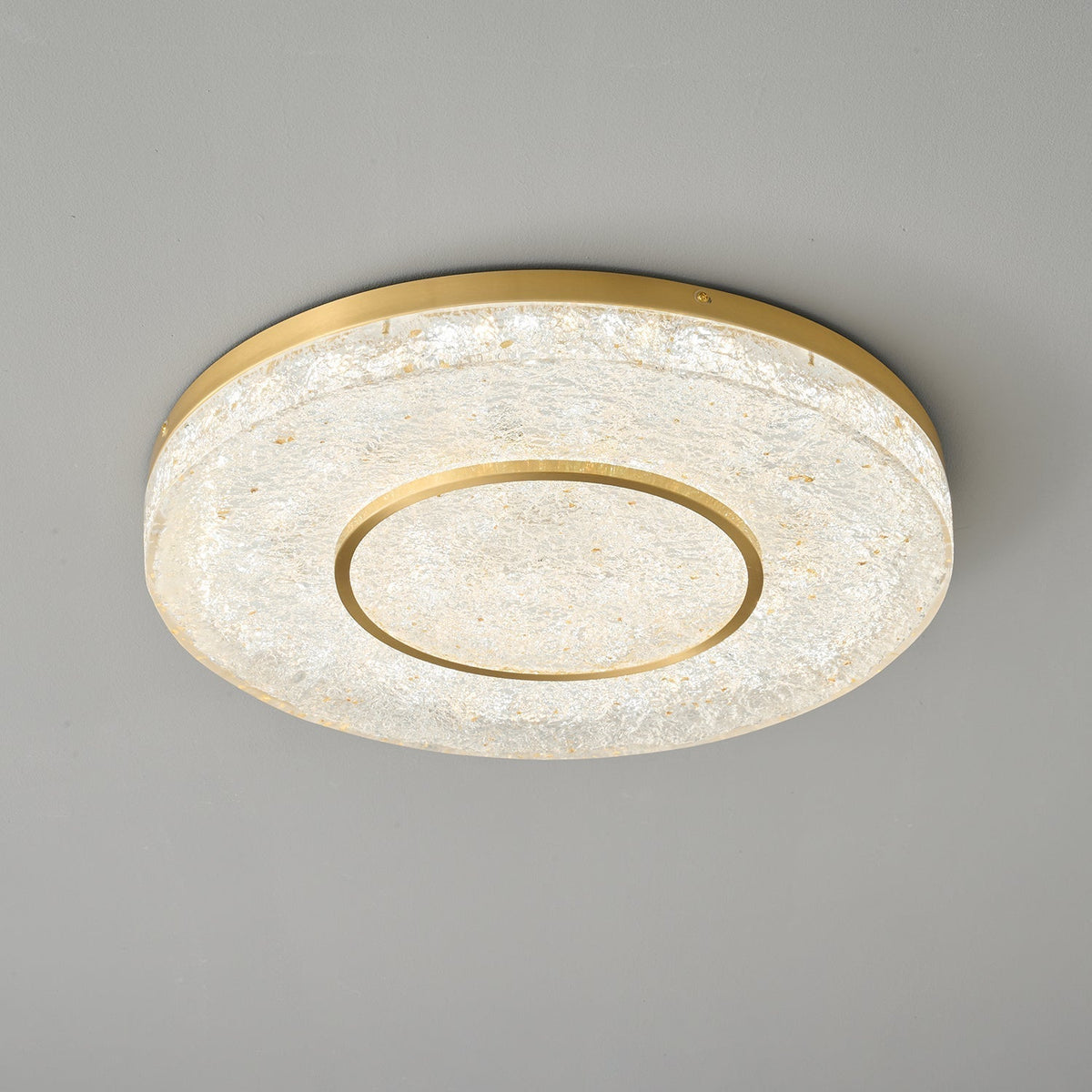Auraora Ceiling Lamp Mysterious Circle Brass Resin