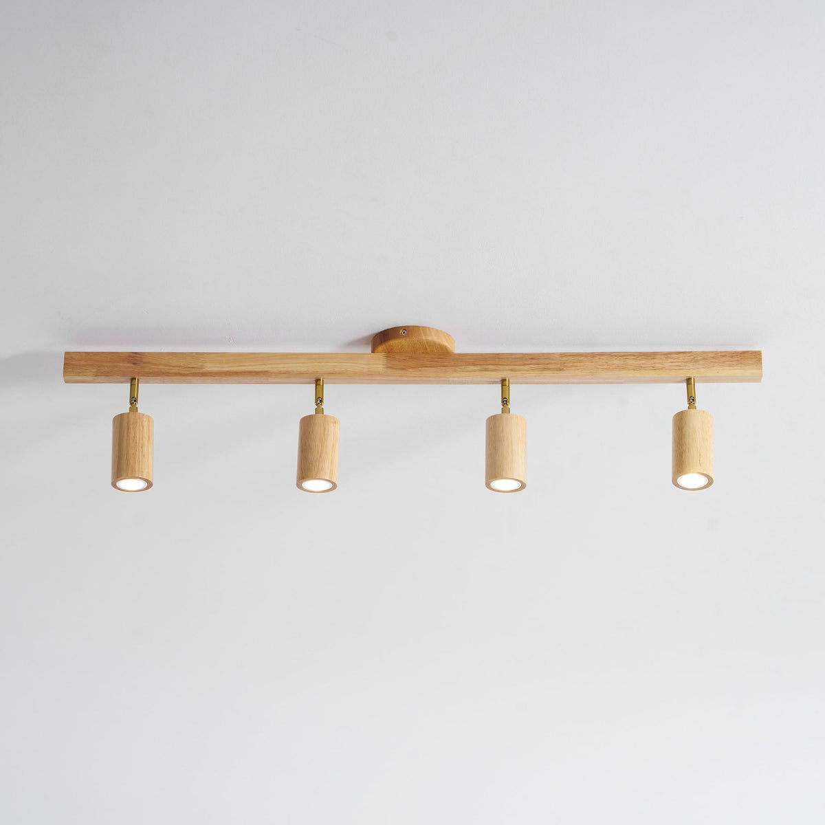 Dako Wood Beam Spotlight Flush Mount Ceiling Light