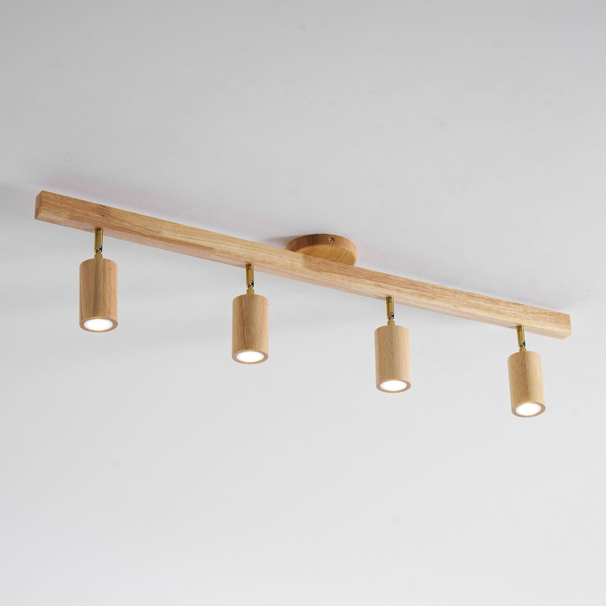 Dako Wood Beam Spotlight Flush Mount Ceiling Light