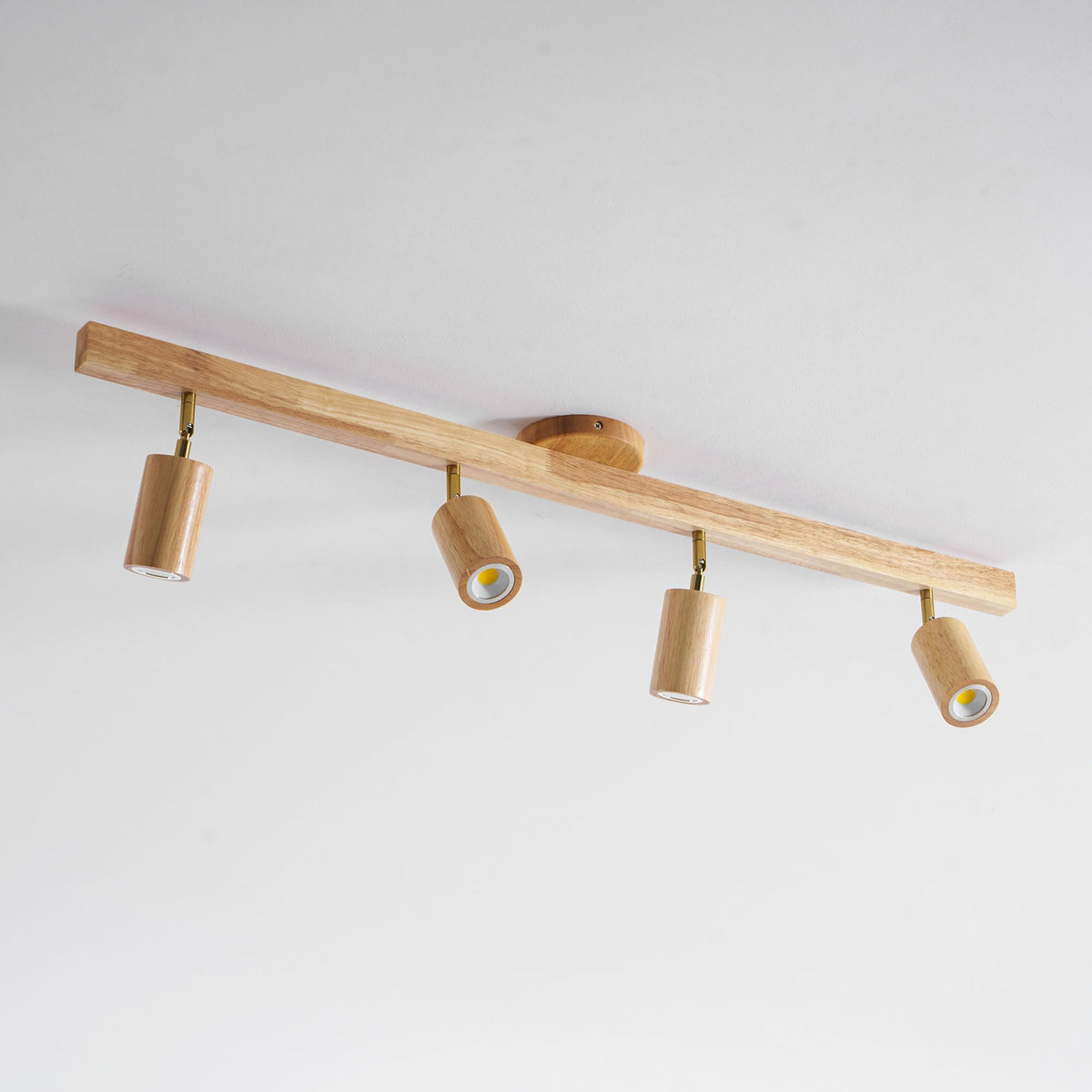 Dako Wood Beam Spotlight Flush Mount Ceiling Light