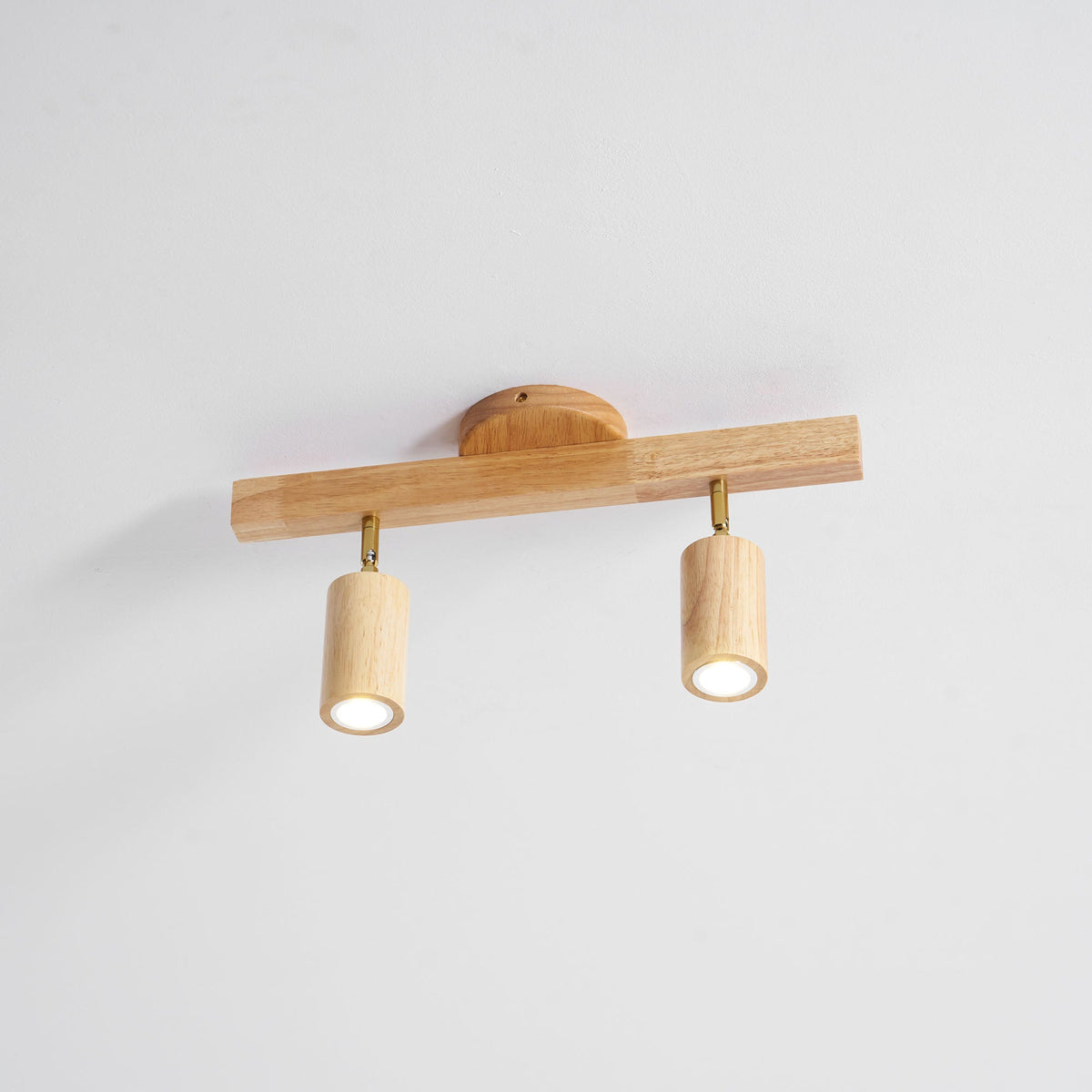 Dako Wood Beam Spotlight Flush Mount Ceiling Light
