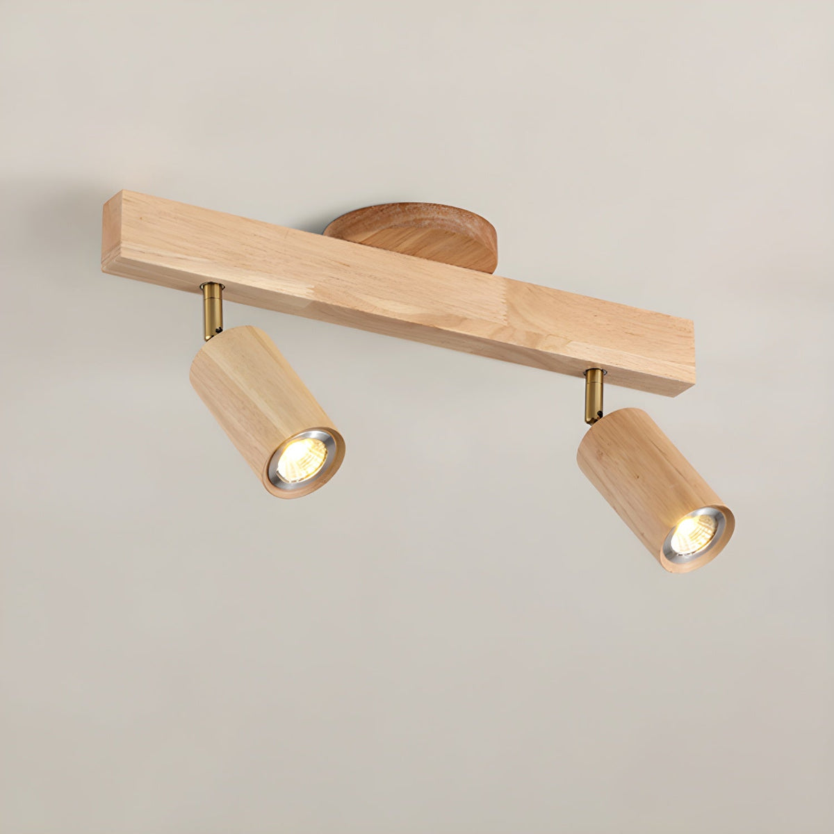 Dako Wood Beam Spotlight Flush Mount Ceiling Light
