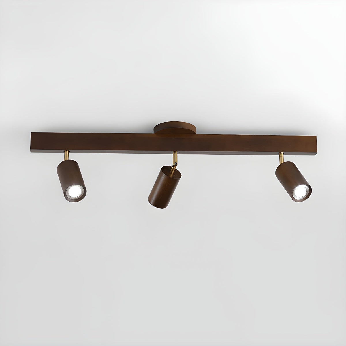 Dako Wood Beam Spotlight Flush Mount Ceiling Light