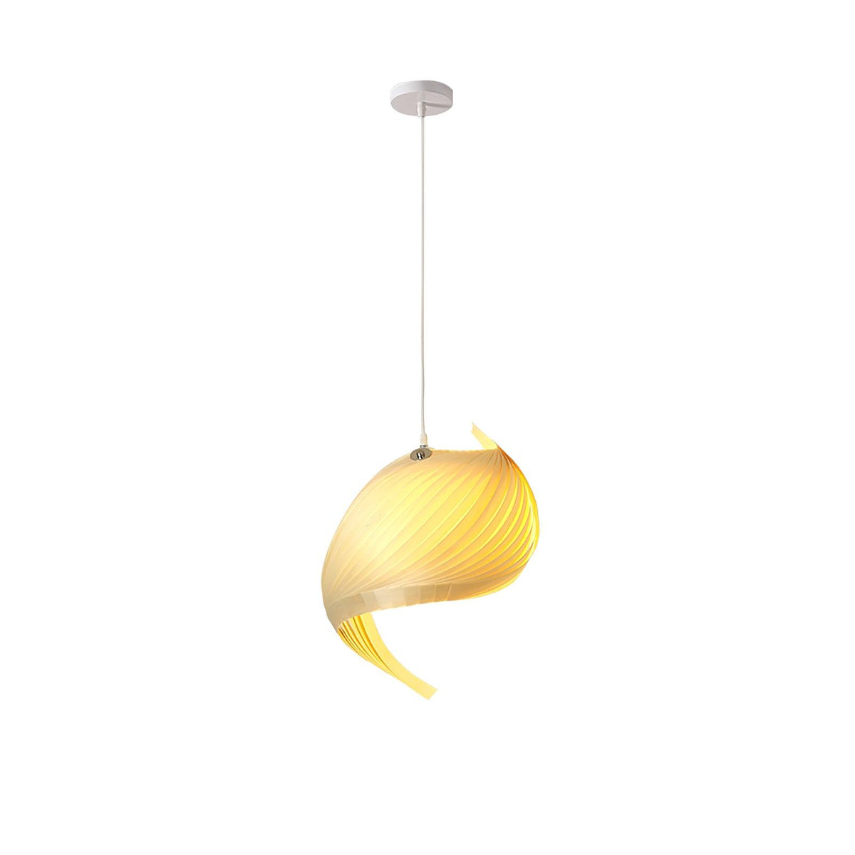Loe Postmodern Luxury Shell Wood Wood Pendant Light