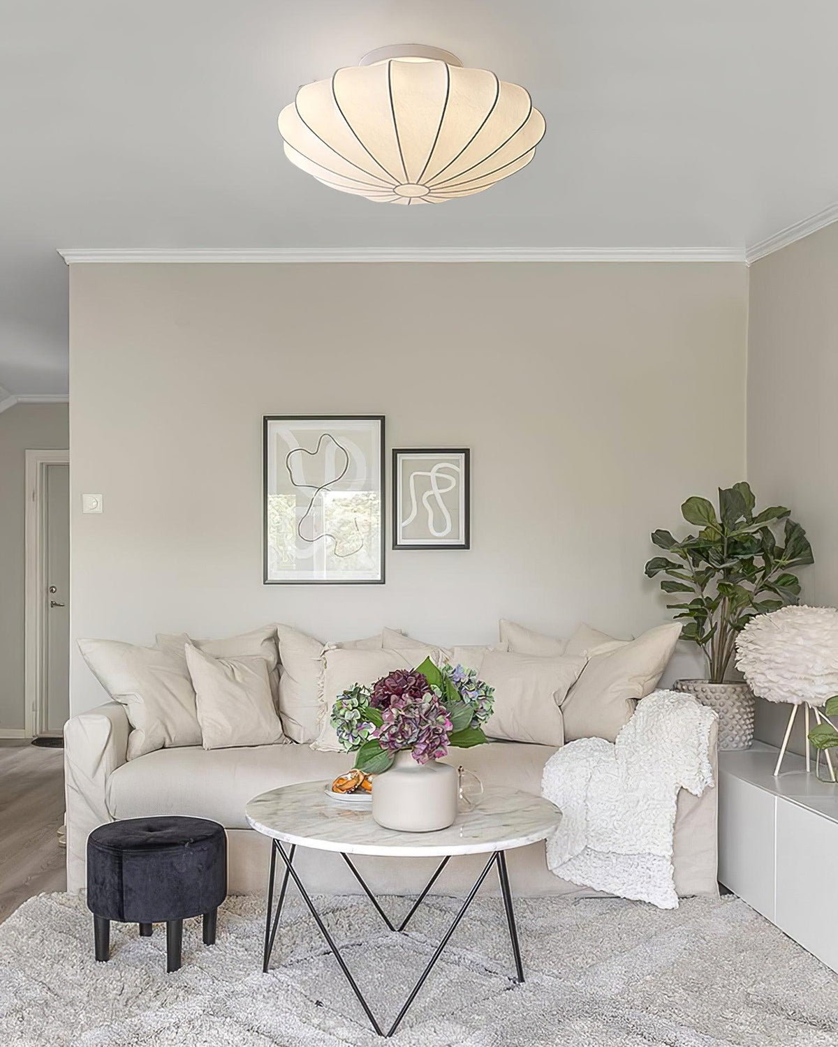 Jikai Nelson Bubble Flush Mount Ceiling Light