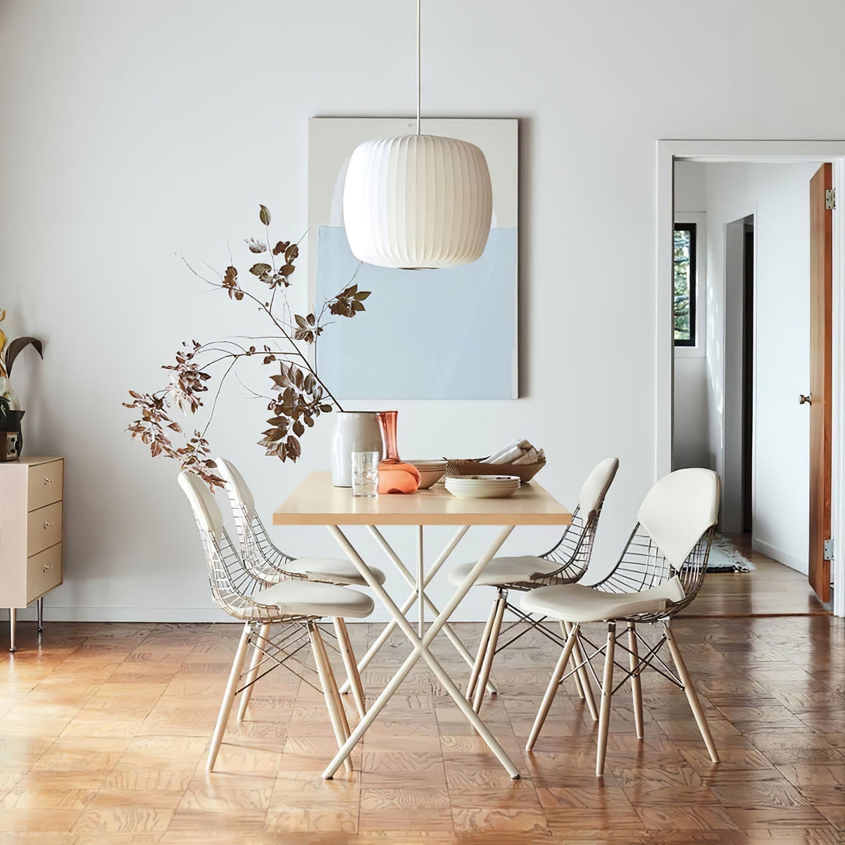 Nebula Bubble Mulberry Silk Pendant Lamp