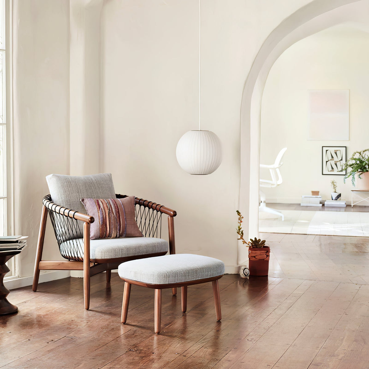Nebula Bubble Mulberry Silk Pendant Lamp