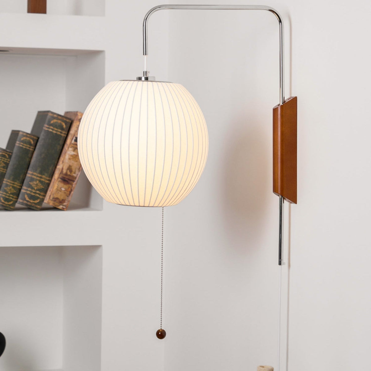 Hugo Wall Sconce Walnut Ball