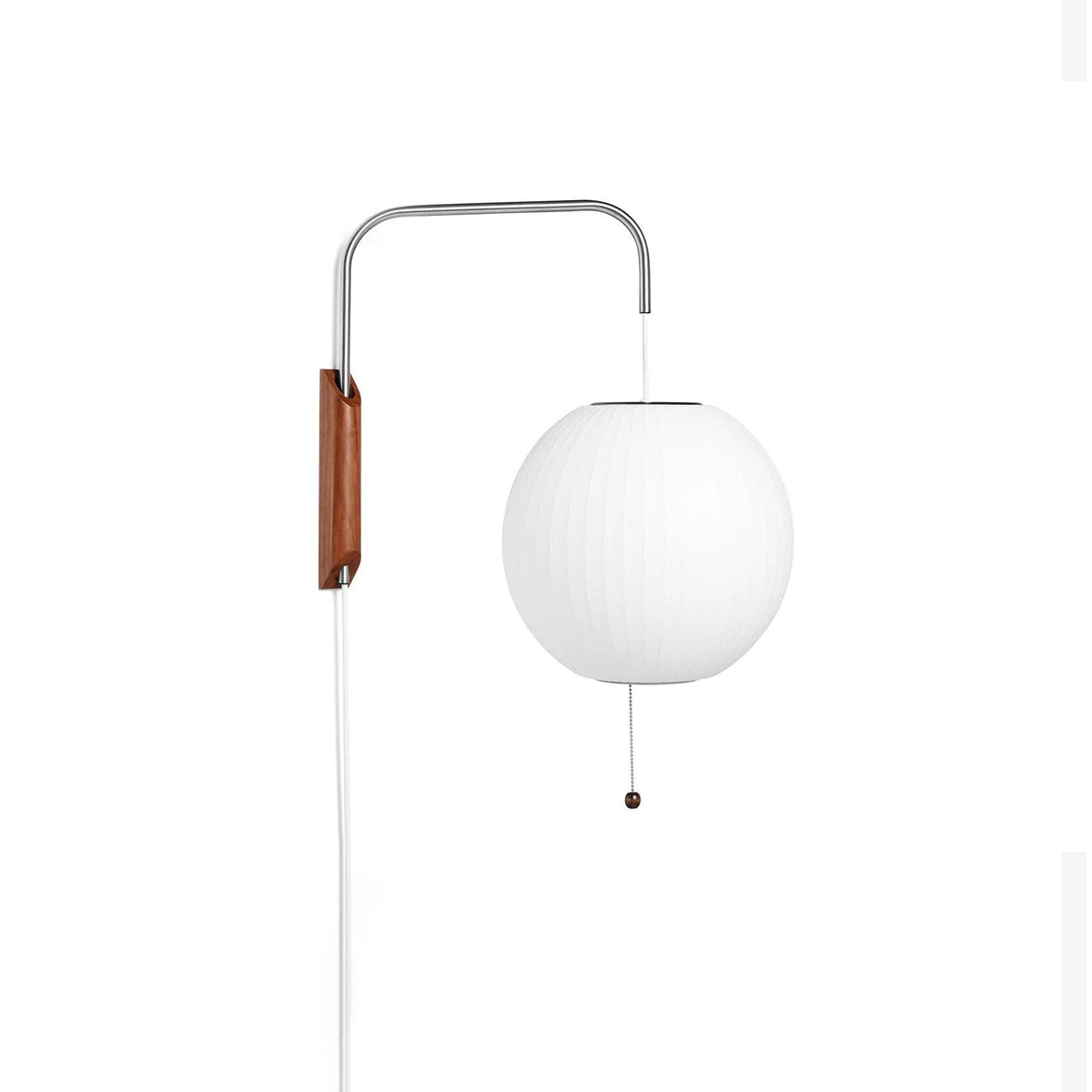 Hugo Wall Sconce Walnut Ball