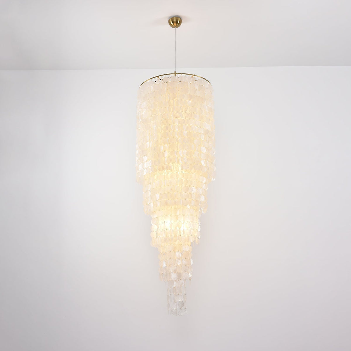 Eloryra Cascading Shell Chandelier