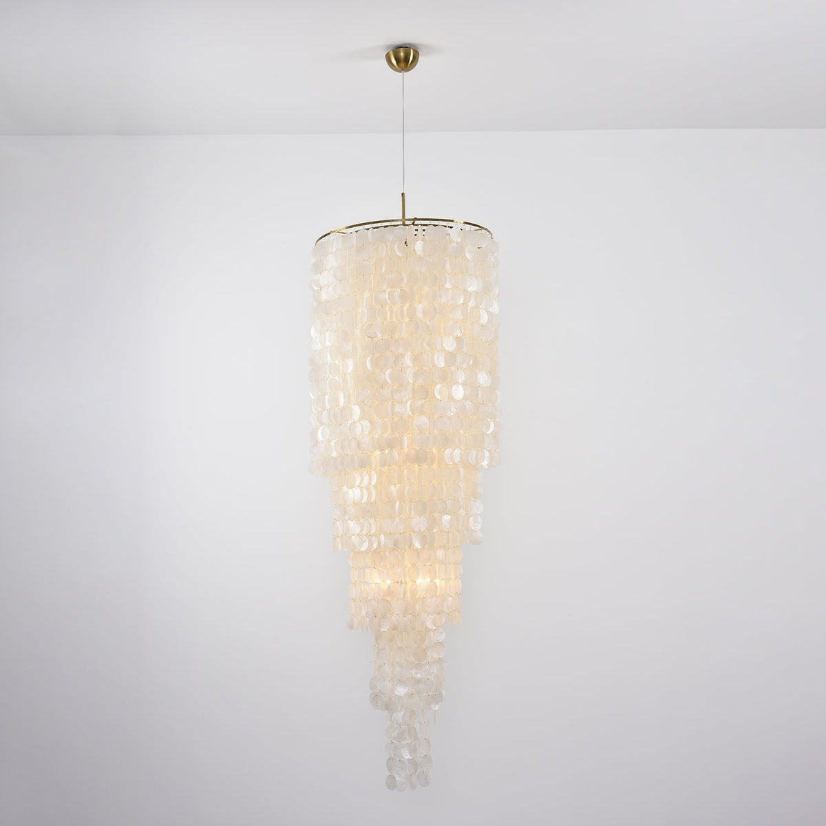 Eloryra Cascading Shell Chandelier