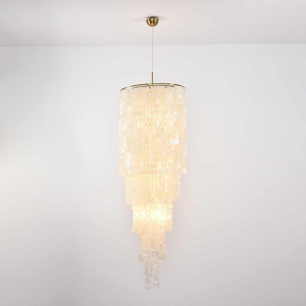 Eloryra Cascading Shell Chandelier