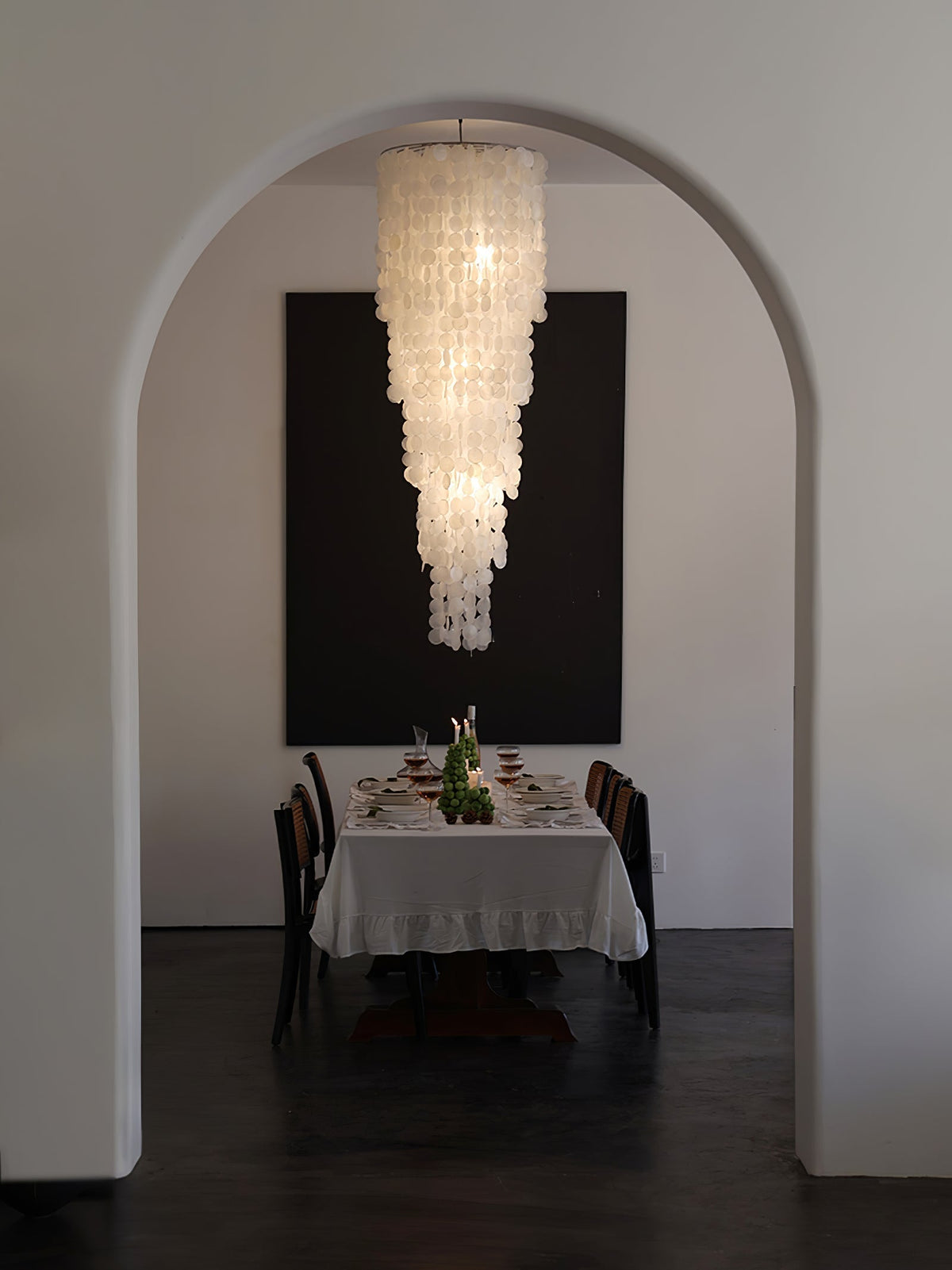 Eloryra Cascading Shell Chandelier