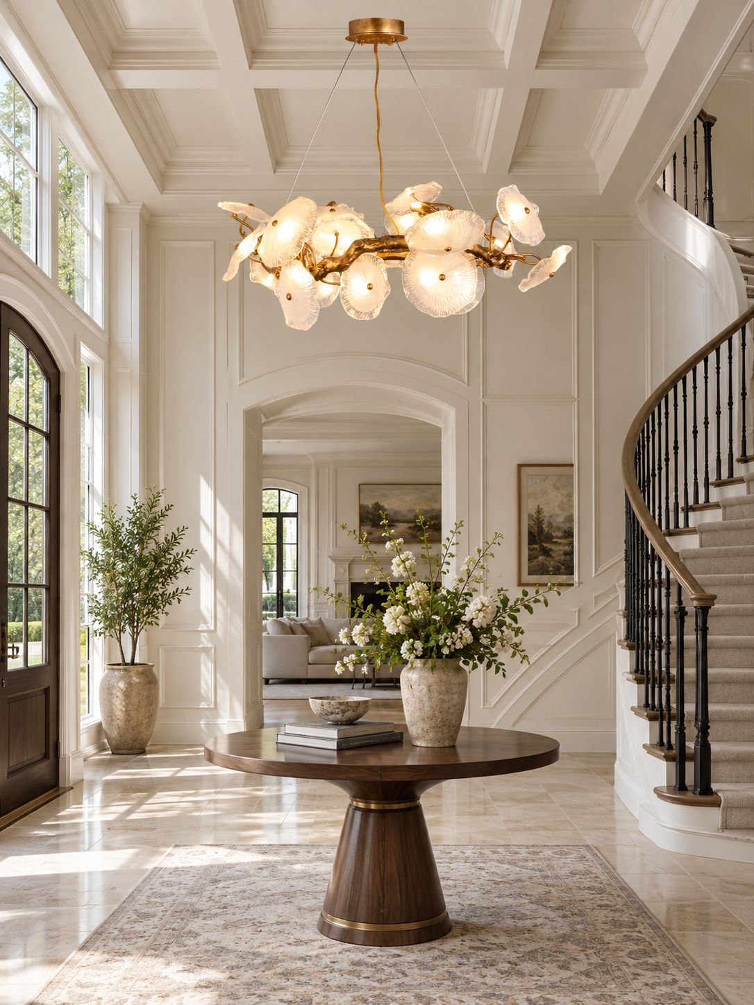 Avenhurst Lotus Glass Chandelier