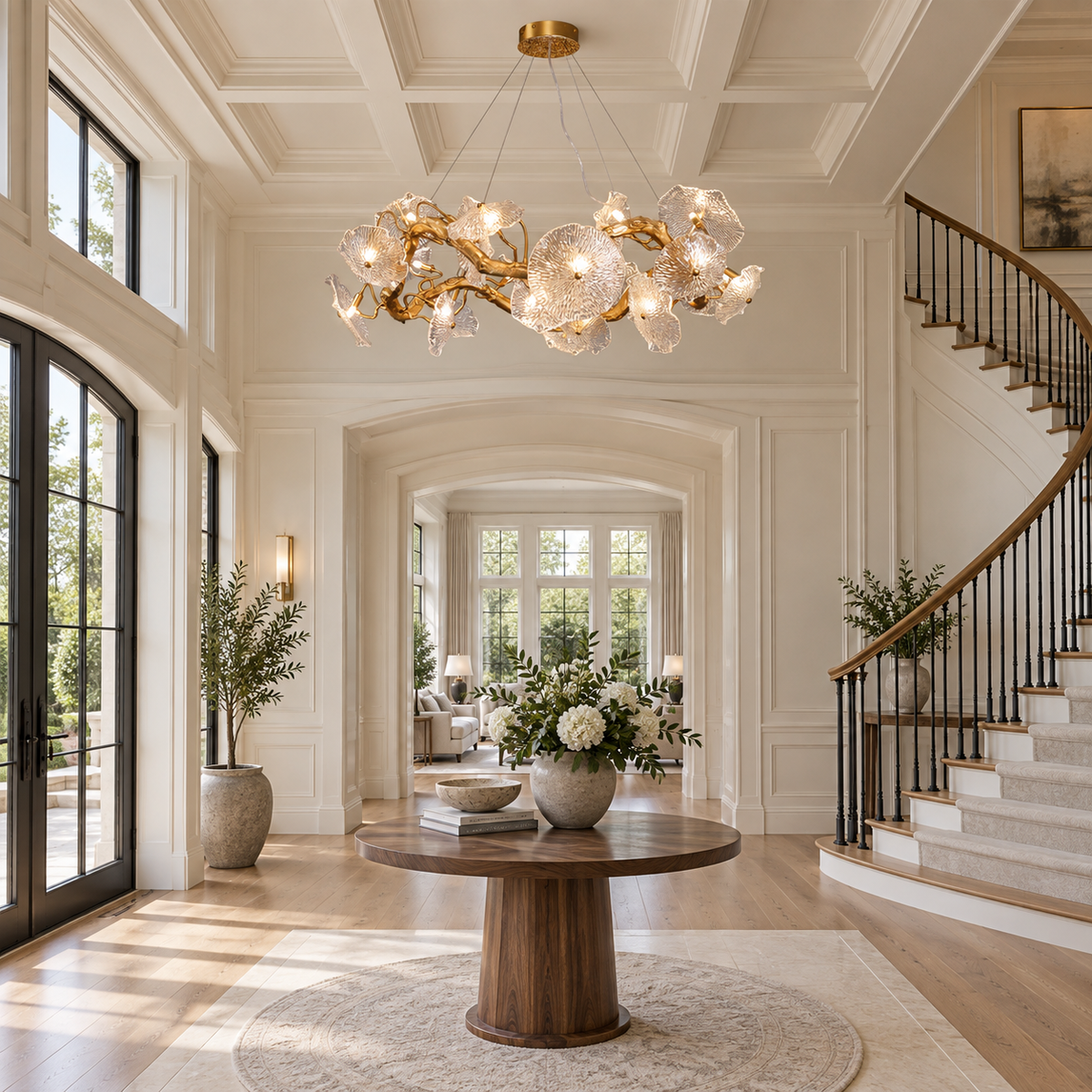 Avenhurst Lotus Glass Chandelier