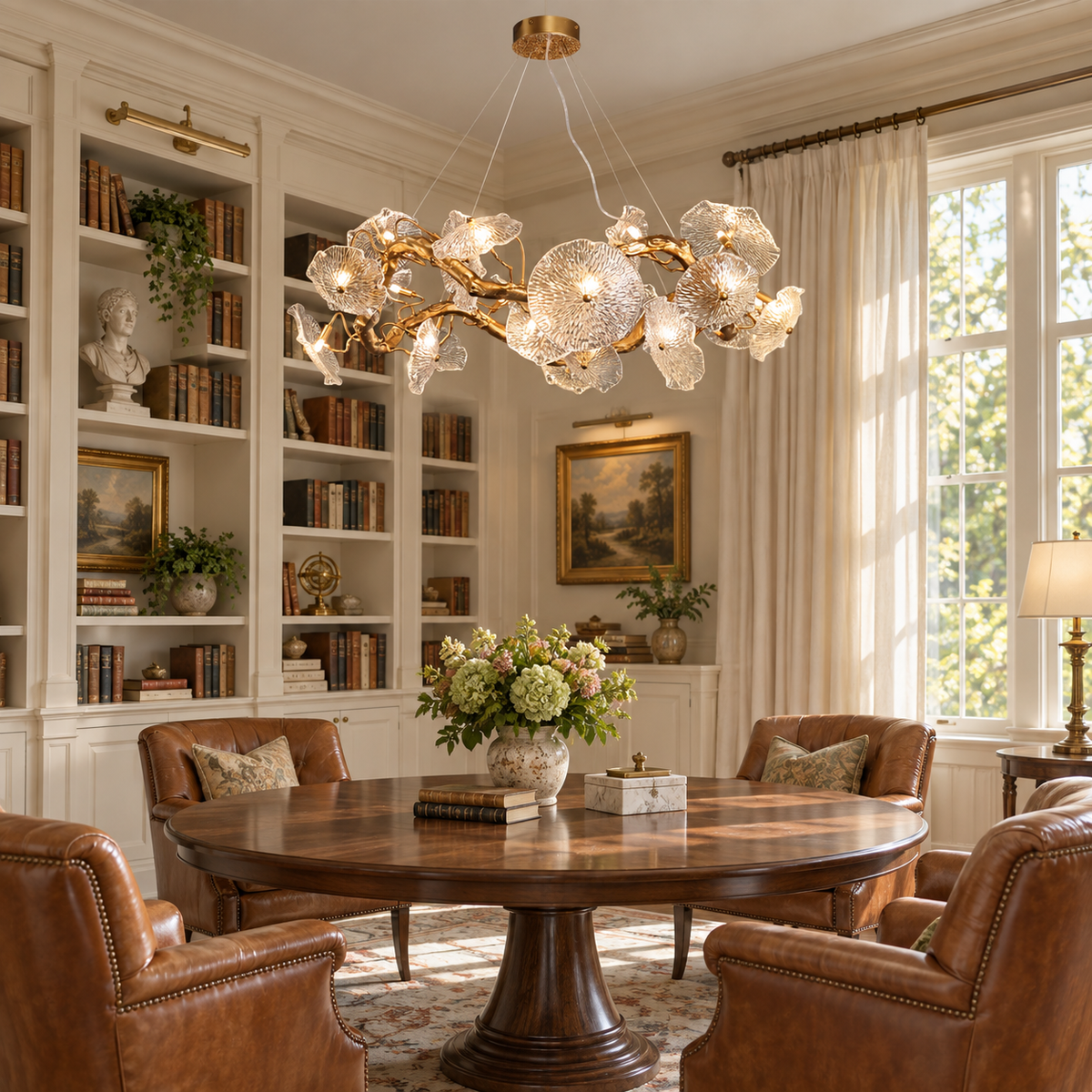 Avenhurst Lotus Glass Chandelier