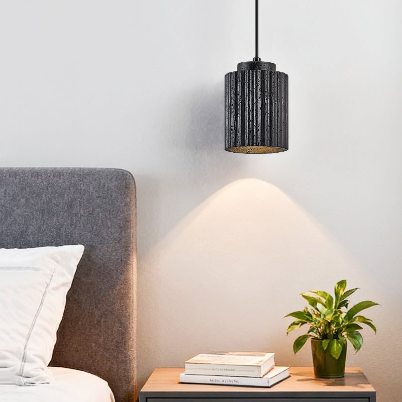 Hirb Ridge Black Travertine Pendant Light