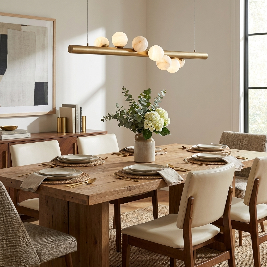 Isenford Alabaster Bar Pendant Lamp