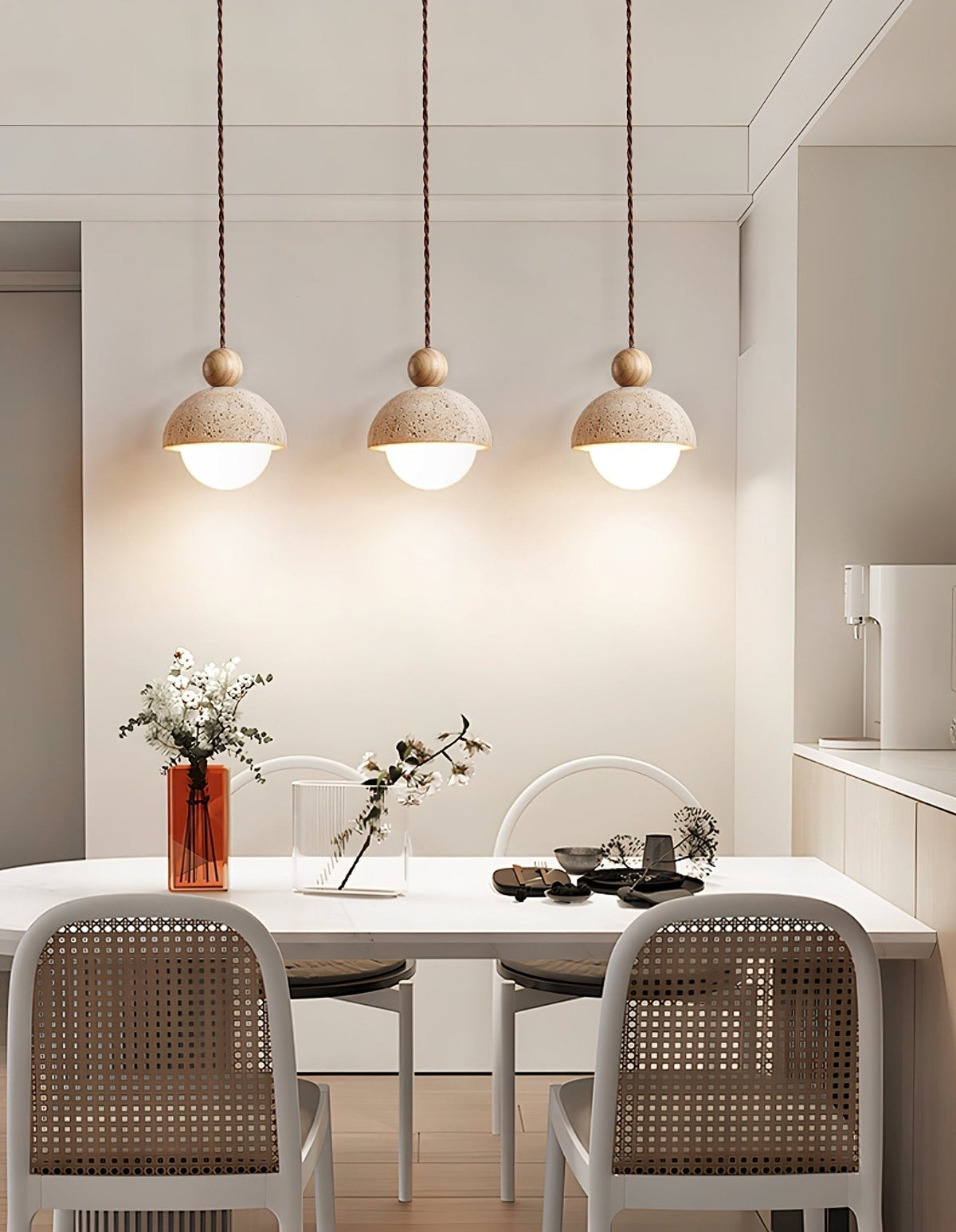 Bexn Travertine Pendant Light