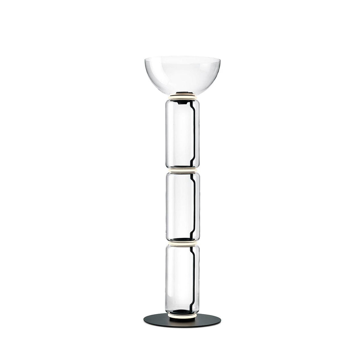 Cyrilys Floor Lamp Bamboo Glass