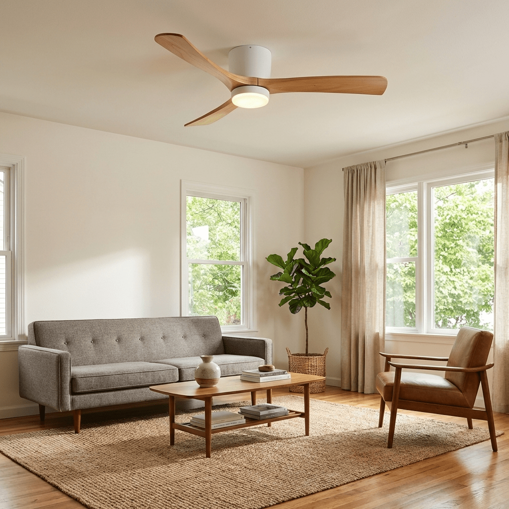 Kozia Wooden Ceiling Fan Light