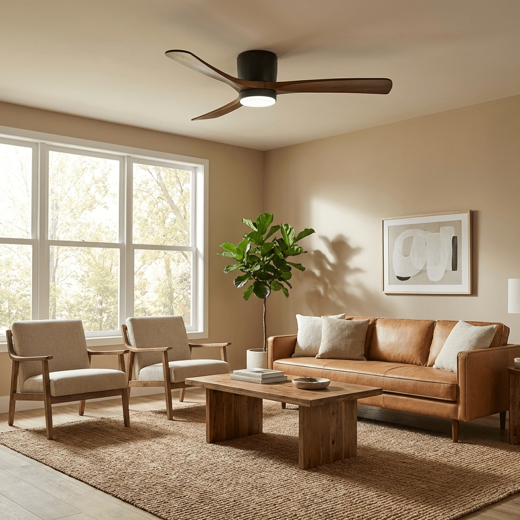 Kozia Wooden Ceiling Fan Light