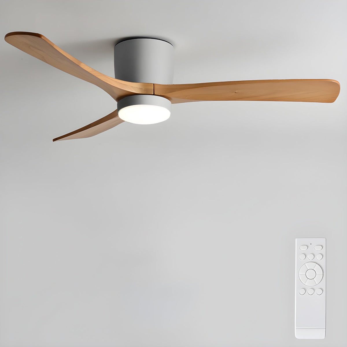 Renata Nordic Wooden 42"/48" Ceiling Fan Light